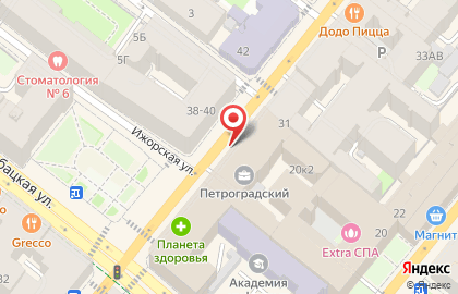 Винотека Piano... piano в Петроградском районе на карте