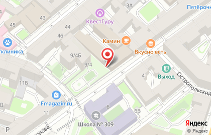 Бизнес-центр в Санкт-Петербурге на карте