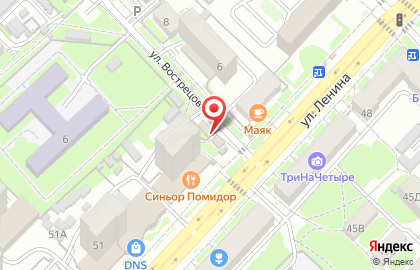Продуктовый магазин в Центральном районе на карте