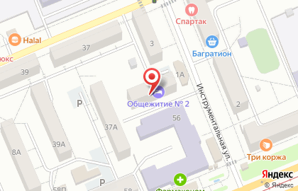 Общежитие, СибГАУ на карте