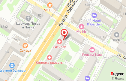 Медицинская лаборатория LIST LAB на проспекте Ленина на карте