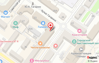 Ювелир на бульваре Гагарина на карте