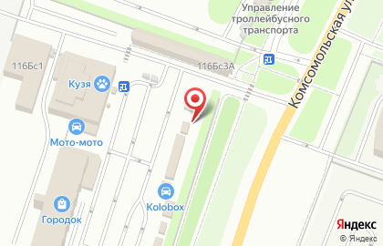 Шиномонтажная мастерская на Комсомольской на карте
