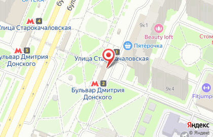 Станция Улица Старокачаловская на карте