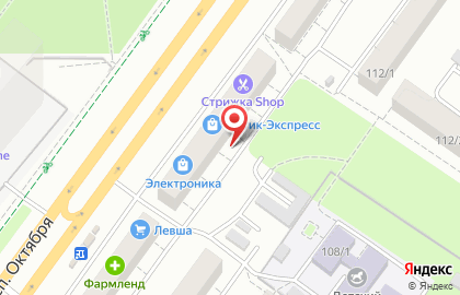 Аптека в Октябрьском районе на карте