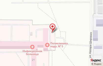 Городская поликлиника №1 на улице Труда на карте
