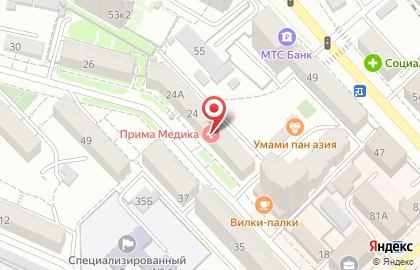 Медицинский центр Прима Медика на Владивостокской улице на карте