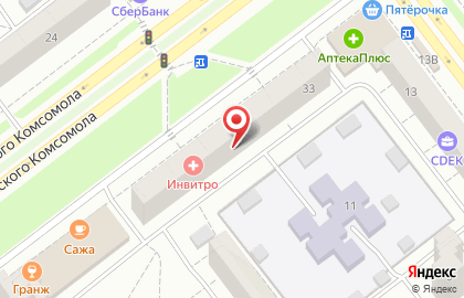 Студия наращивания ресниц на проспекте Ленинского Комсомола на карте