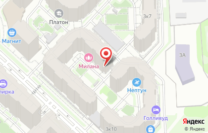 Продуктовый магазин в Москве на карте