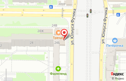 Супермаркет Пятёрочка на Ломжинской улице на карте