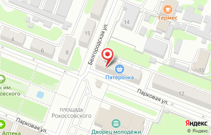 Супермаркет Пятёрочка на Парковой улице на карте