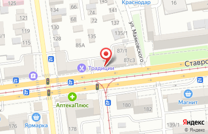 Салон-парикмахерская DSange на Ставропольской улице на карте