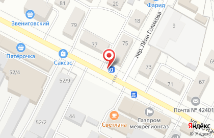 Киоск по продаже кофе и чая на улице Луначарского на карте