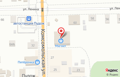 Супермаркет Магнит на Комсомольской на карте