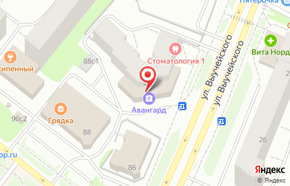 Банкомат Авангард на улице Выучейского на карте
