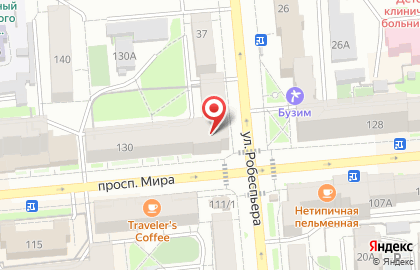Банк ВТБ на проспекте Мира, 130 на карте