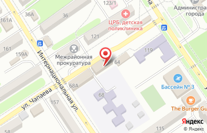Канц-Маркет на улице Чапаева на карте