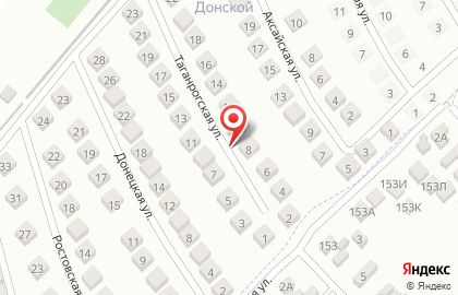 Строящийся коттеджный поселок Донской на Донецкой улице на карте