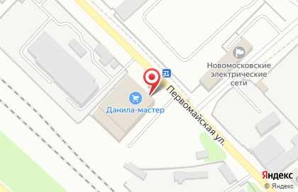 Магазин строительно-отделочных материалов Данила Мастер на Первомайской улице на карте