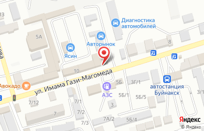 Магазин автозапчастей Авто мир в Буйнакске на карте