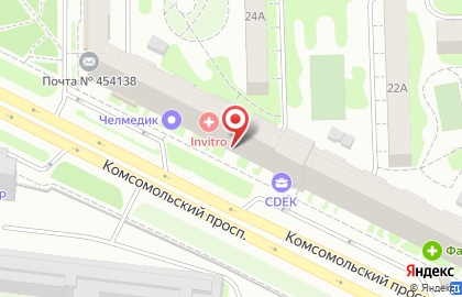 Зоомаркет на улице Комсомольский на карте