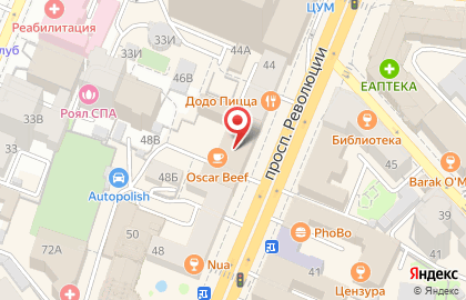 Воронежский филиал Банкомат, Альфа-Банк на проспекте Революции на карте