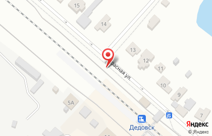 Дедовск, железнодорожная станция на Красной улице на карте
