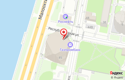 Газпромбанк в Санкт-Петербурге на карте