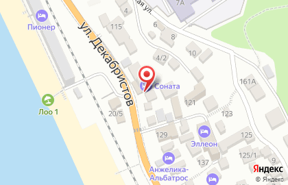 Гостиница Анжелика-Альбатрос на карте