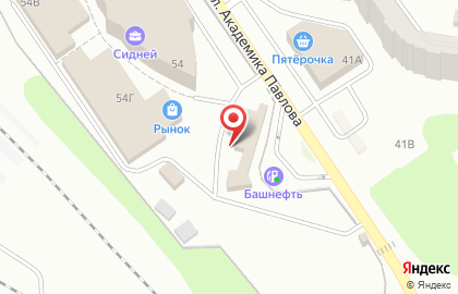 Магазин ковров и напольных покрытий на улице Академика Павлова на карте