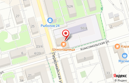 Фирма Меб-Обивка на Первомайской улице на карте