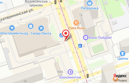 Киоск по продаже фруктов и овощей в Ленинском районе на карте