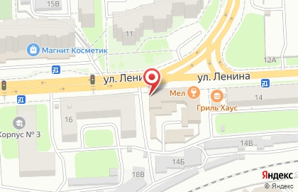Парикмахерская на ул. Ленина, 16а на карте