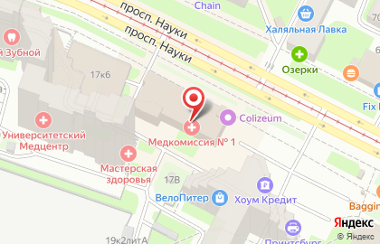 Мастерская по ремонту телефонов на проспекте Науки, 19 к3 на карте