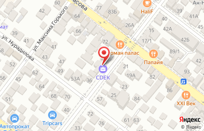 Служба экспресс-доставки Cdek в Советском районе на карте