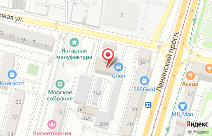 Автостоянка Меркурий в Московском районе на карте