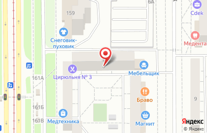 Мужская парикмахерская Цирюльня №3 на ​Ворошилова на карте