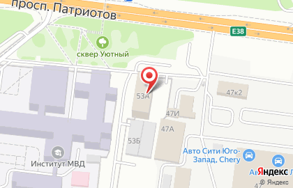 ООО Благовест на проспекте Патриотов на карте