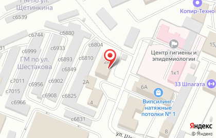 Банкомат, Сбербанк России, ОАО, Центральный район на улице Шестакова на карте