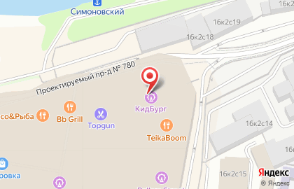 Детский город профессий Кидбург в Москве на карте