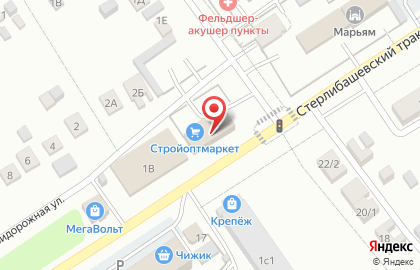 Стройоптмаркет Отрадный на карте