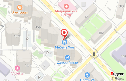 Салон мебели Цвет Диванов на улице Чугунова в Раменском на карте