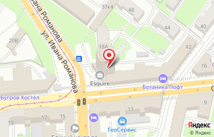 Компания Яндекс.Такси на карте