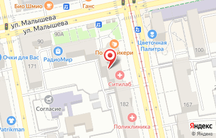 Кафе-пекарня Поль Бейкери на улице Луначарского на карте