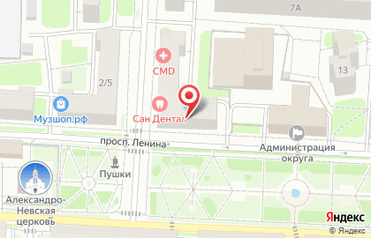 Центр диагностики CMD в Балашихе на проспекте Ленина на карте