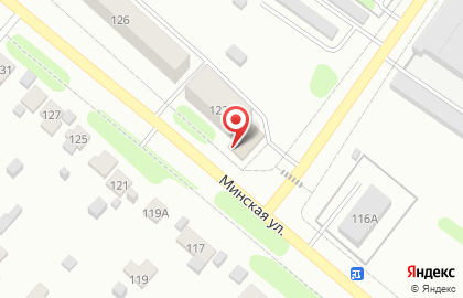 Продовольственный магазин на Минской улице на карте
