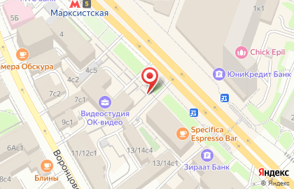 Киоск печатной продукции НВ-Пресс на Марксистской улице на карте