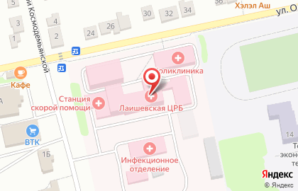 Лаишевская центральная районная больница на карте