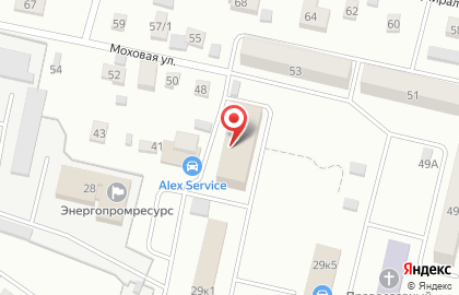 Комплексный центр социального обслуживания населения на Моховой улице на карте