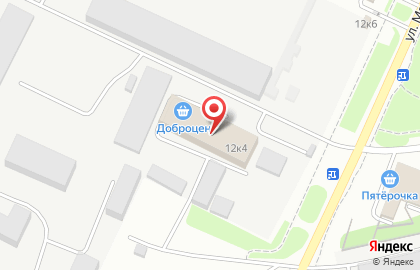 Магазин низких цен Доброцен на улице Макаренко на карте